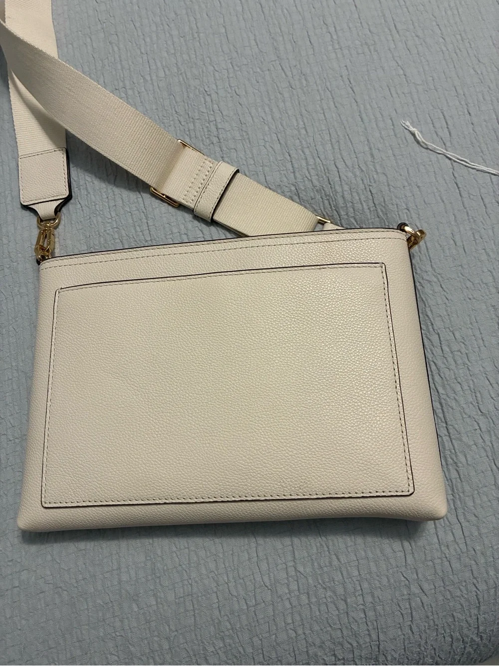 Tory Burch Cream Crossbody Bag with Wide Strap $278.